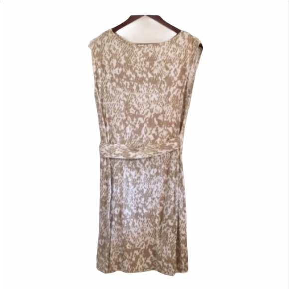 ANNE KLEIN Dress Tan Snake Print Sleeveless Large Petite - Picture 3 of 4